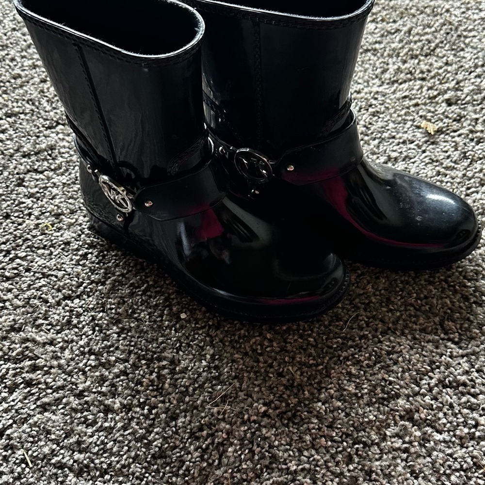Michael Kors Black Rain Boots